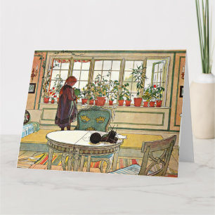 Carl Larsson - Fleurs sur la carte Windows