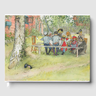Carl Larsson Frühstück unter der großen Birke Gästebuch