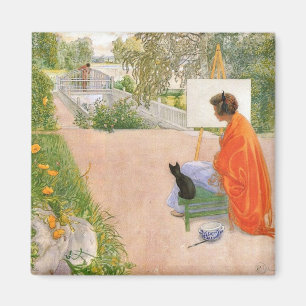 Carl Larsson Gemälde, Bridge, Magnet