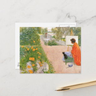 Carl Larsson Gemälde, Brücke Postkarte