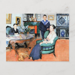 Carl Larsson Gemälde - Hakon, Daga und Edgar, Postkarte
