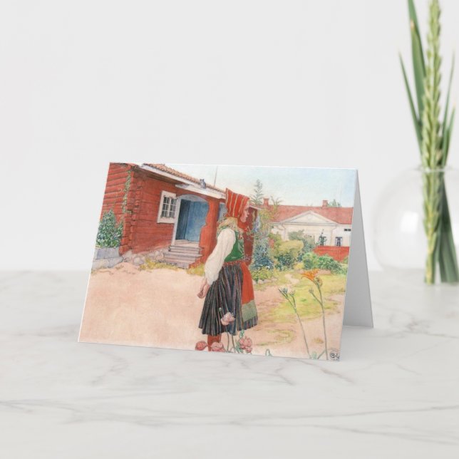 Carl Larsson The Falun Home Karte (Vorderseite)