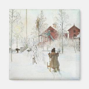 Carl Larsson-Vorgarten und Wäsche-Haus Magnet