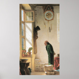 Carl Spitzweg - Der Kaktusliebhaber - Deutsch Poster