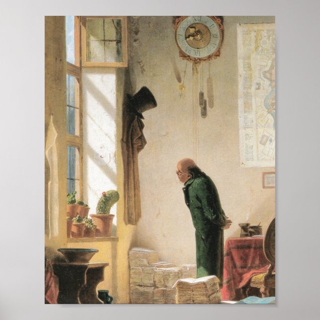 Carl Spitzweg - Der Kaktusliebhaber - Deutsche Poster (Vorne)