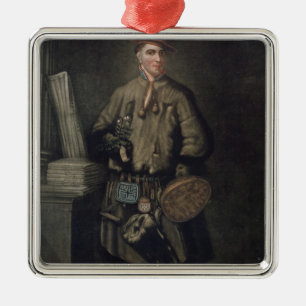 Carl von Linné in seinem Lappland-Kleid Silbernes Ornament