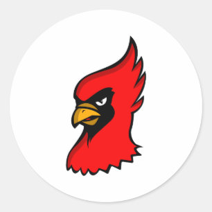 Carla Kardinal Runder Aufkleber