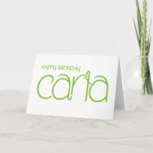 Carla lime carte d'anniversaire