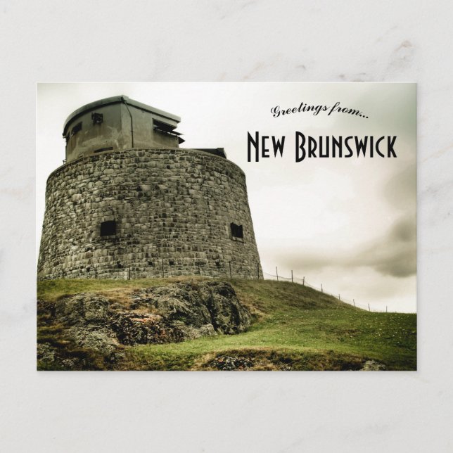 Carleton Martello Tower New Brunswick Kanada Postkarte (Vorderseite)