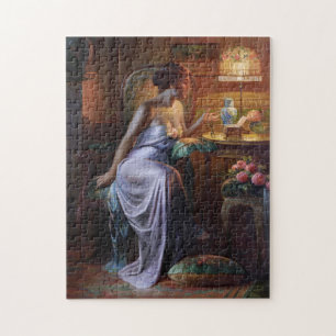 Carlier: Elegante Dame mit Halskette