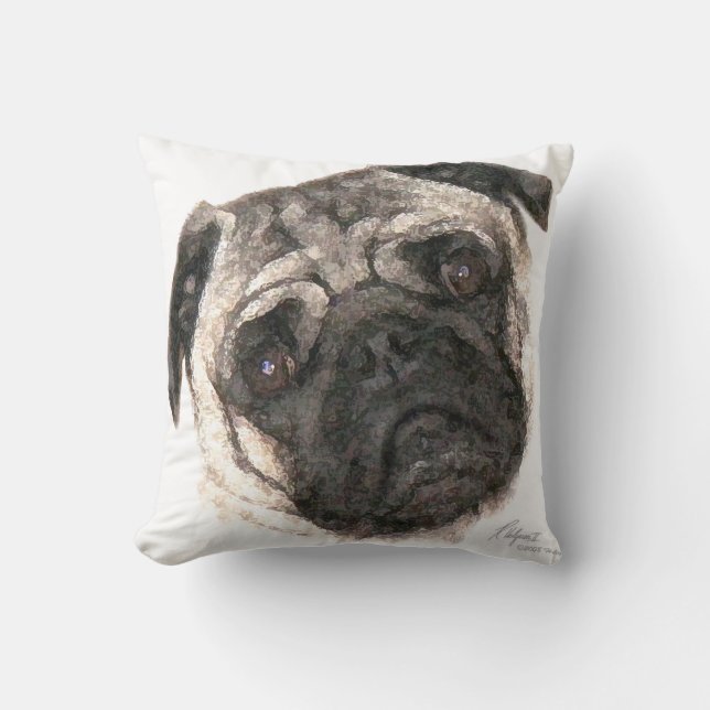 Carlin artistique Coussin face (Recto)