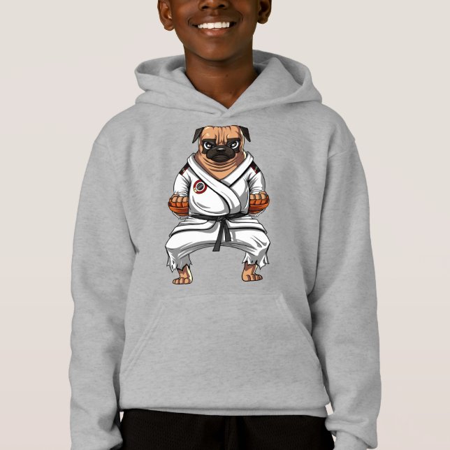 Carlin Chien Karate Ninja Martial Arts Animaux (Devant)