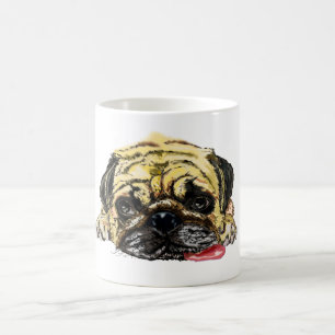 Carlin Chien Mug drôle