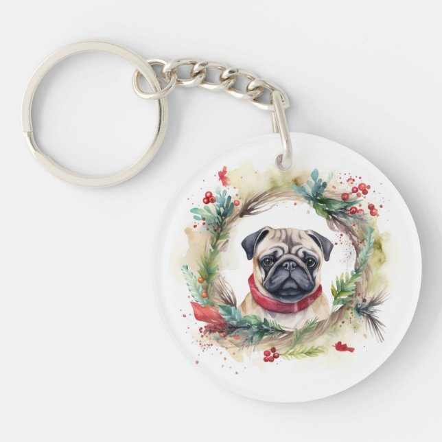 Carlin Noël Wreath Festive Pup (Devant)