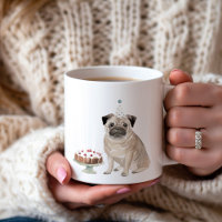 Carlin personnalisé Anniversaire Cake Coffee Mug