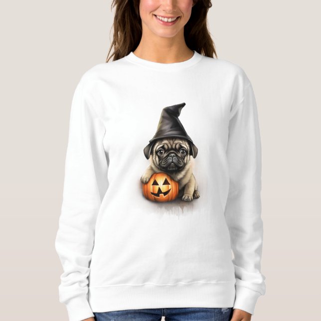 Carlin Puppy Sweatshirt Halloween (Devant)
