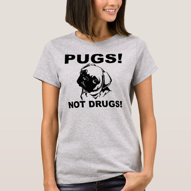 Carlins pas drogues Drôle T-shirt (Devant)