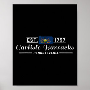 Carlisle Barracks Pennsylvania Pa Army War Uni Poster