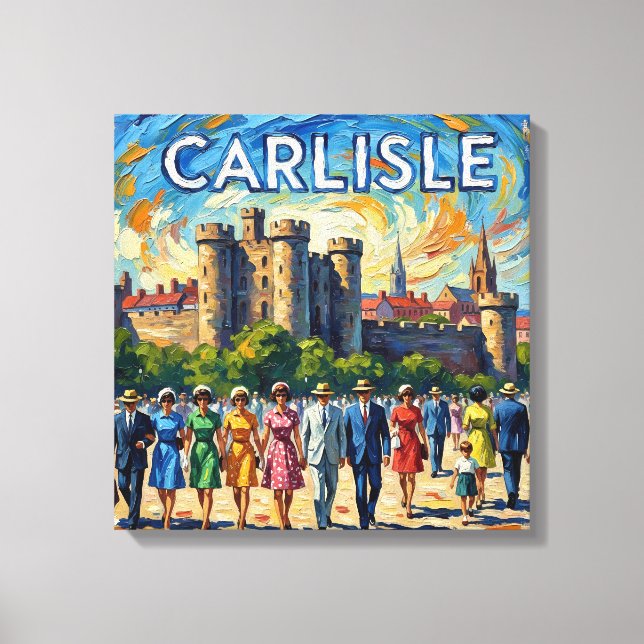 Carlisle Castle Historic Monument Stretched Canvas Leinwanddruck (Vorderseite)