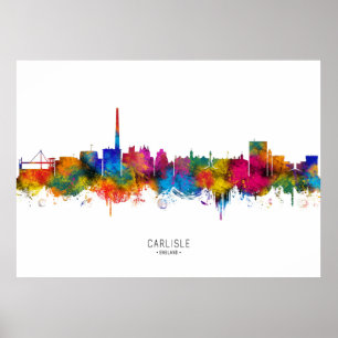 Carlisle England Skyline Poster