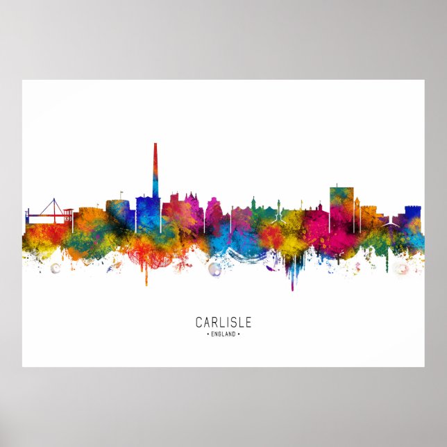 Carlisle England Skyline Poster (Vorne)