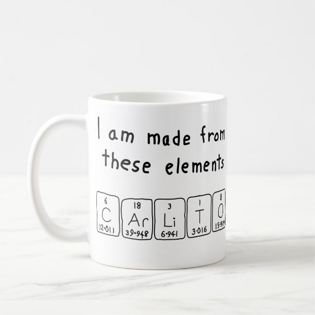 Carlito Periodenname Tasse (Links)