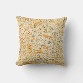 Carlos Abstrakt Gold Black and Yellow Dee Flouton Kissen