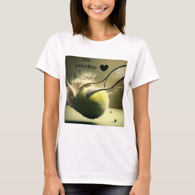 Carlos Alcaraz, Alcaraz, Tennismädchen T-Shirt (Vorderseite)
