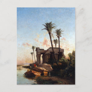 Carlos de Haes Ägyptische Landschaft Postkarte