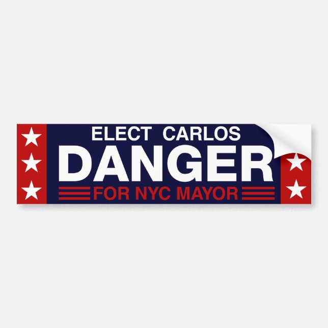 Carlos-Gefahr für NYC Bürgermeister Autoaufkleber (Vorne)
