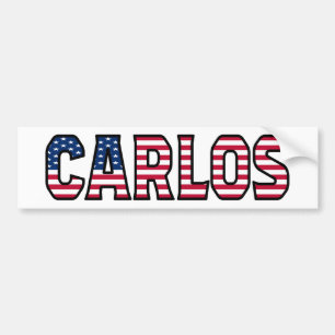 Carlos Nom Vorname USA Aufkleber Sticker Auto