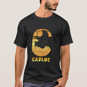 Carlos personalisierte Jungs Dinosaurier niedliche T-Shirt