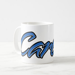 Carlos Vorname Name blue Tasse Kaffeetasse