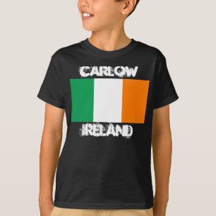 Carlow, Irland mit irischer Flagge T-Shirt