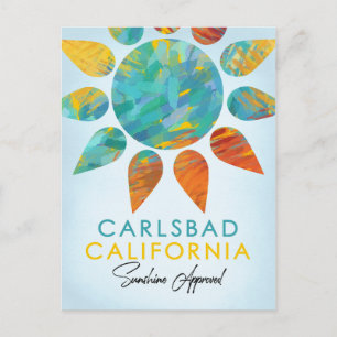 Carlsbad California Sunshine Reise Postkarte