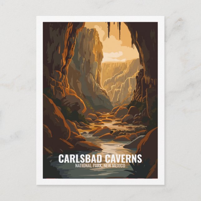Carlsbad Caverns National Park New Mexico USA Postkarte (Vorderseite)