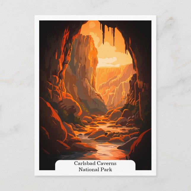Carlsbad Caverns National Park, New Mexico USA Postkarte (Vorderseite)
