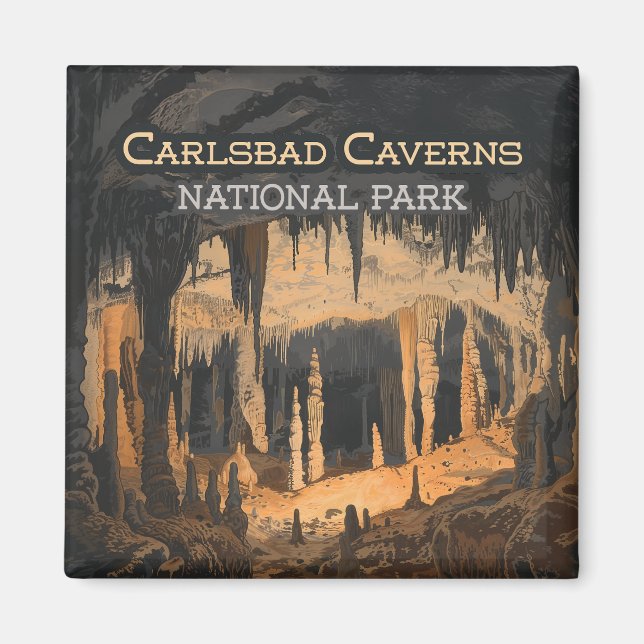 Carlsbad Caverns Nationalpark New Mexico Magnet (Vorne)