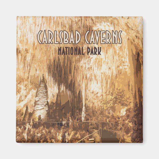 Carlsbad Caverns Nationalpark New Mexico Magnet (Vorne)