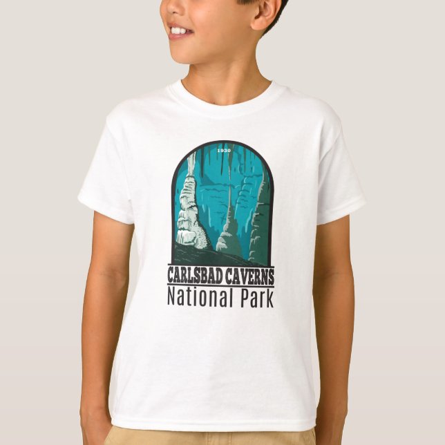 Carlsbad Caverns Nationalpark Vintager T - Shirt (Vorderseite)