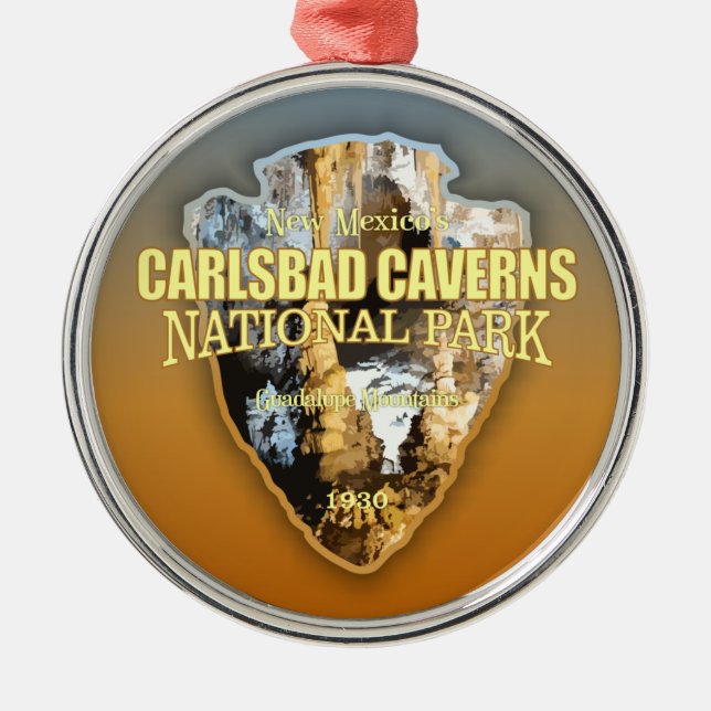 Carlsbad Caverns NP (arrowhead) Ornament Aus Metall (Vorne)
