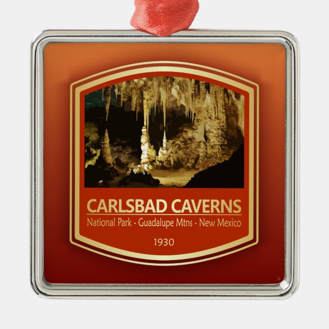 Carlsbad Caverns NP (PF1) Ornament Aus Metall (Vorne)