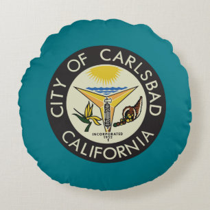 Carlsbad, Kalifornien Rundes Kissen