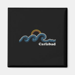 Carlsd Kalifornien Ca Surfen Wellen Sonnenuntergan Magnet