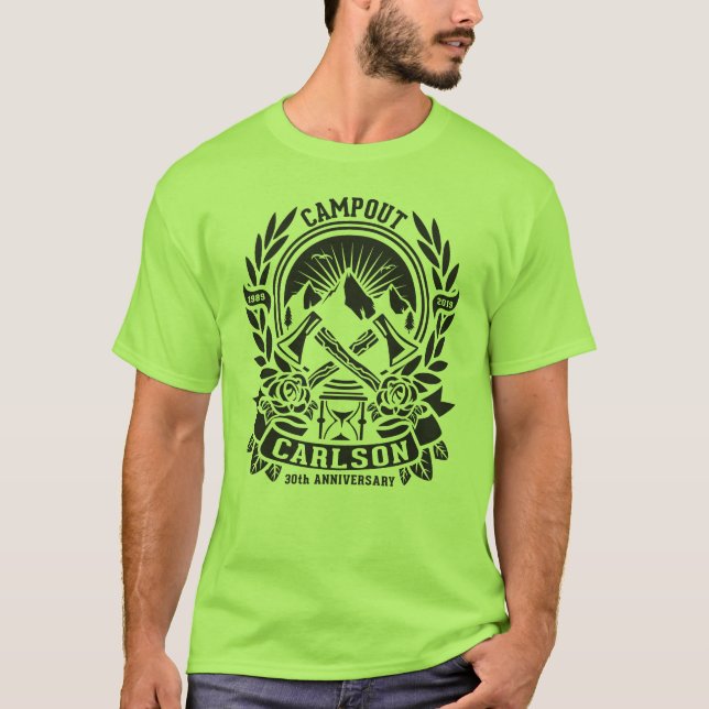 Carlson Campout 30 Jahre alt T-Shirt (Vorderseite)