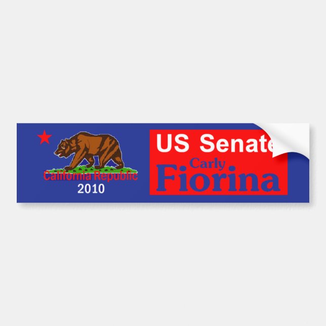 Carly Fiorina Autoaufkleber 2010 (Vorne)