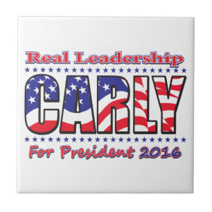 Carly Fiorina für den Präsidenten Fliese