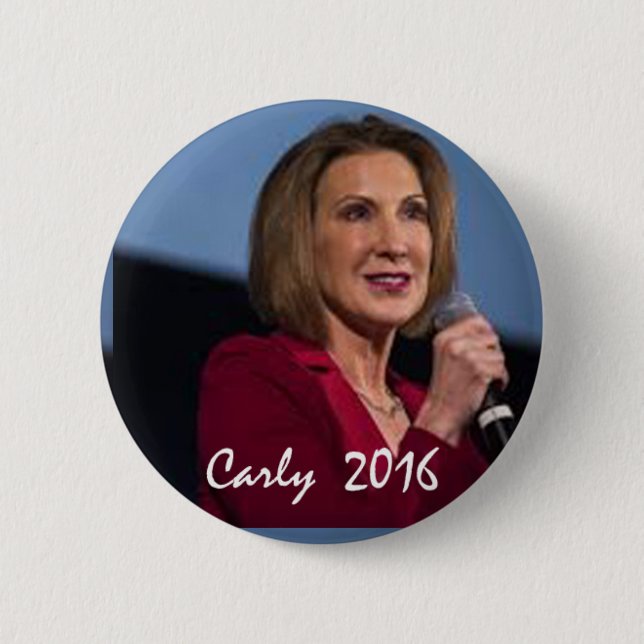 Carly Fiorina für Präsidenten Button (Vorderseite)