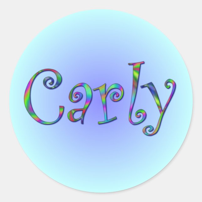 Carly Rainbow Sticker (Vorderseite)