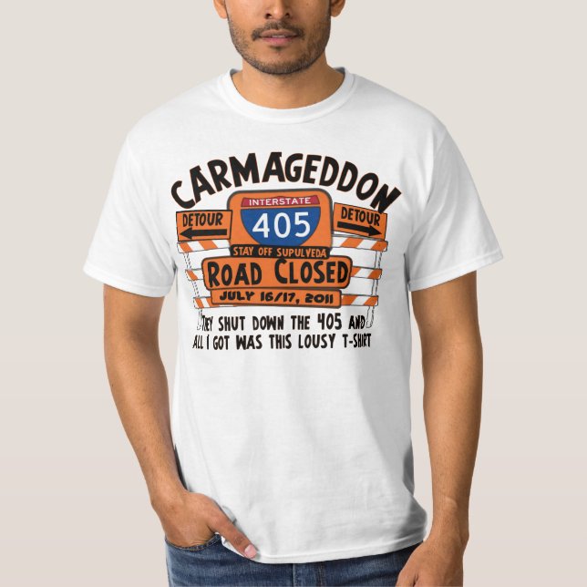 Carmageddon - 405 - Straße geschlossen T-Shirt (Vorderseite)